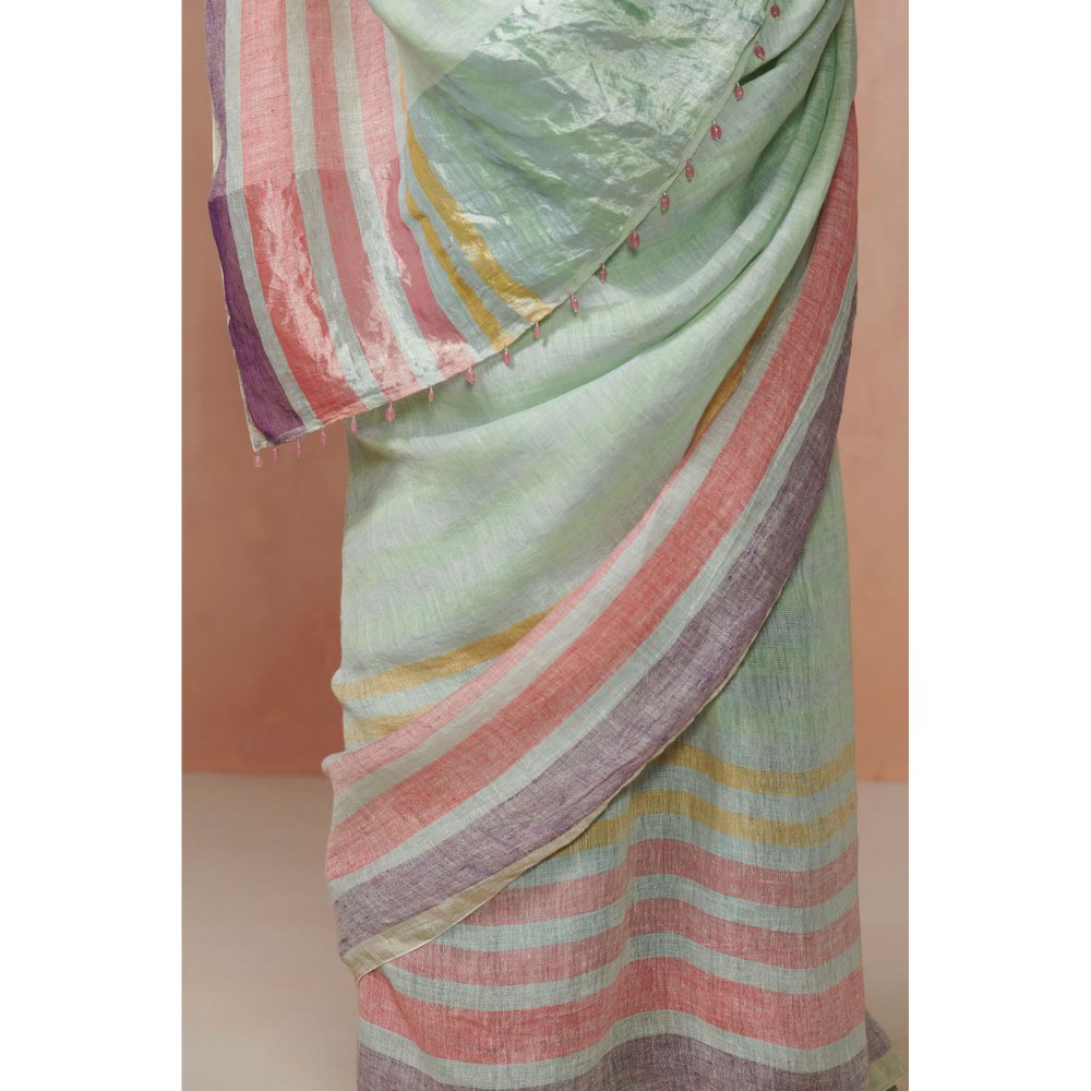 Dressfolk Misty Mornings Handloom Sarees without Blouse