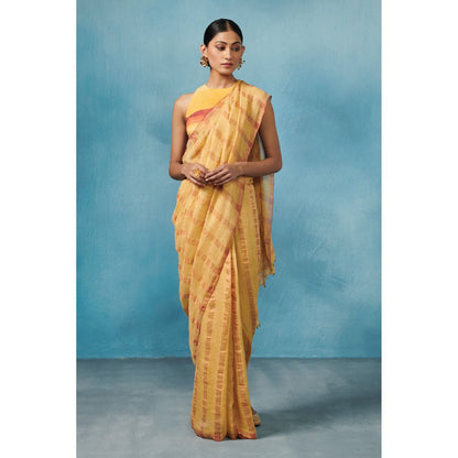 Dressfolk Mimosa Handloom Sarees without Blouse