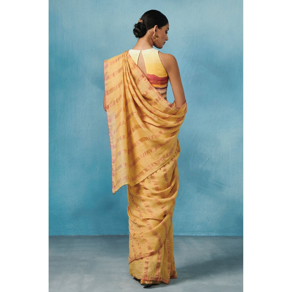Dressfolk Mimosa Handloom Sarees without Blouse
