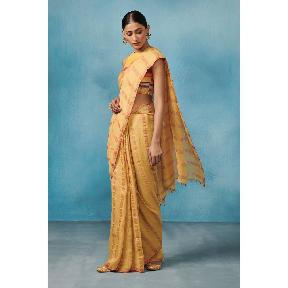 Dressfolk Mimosa Handloom Sarees without Blouse