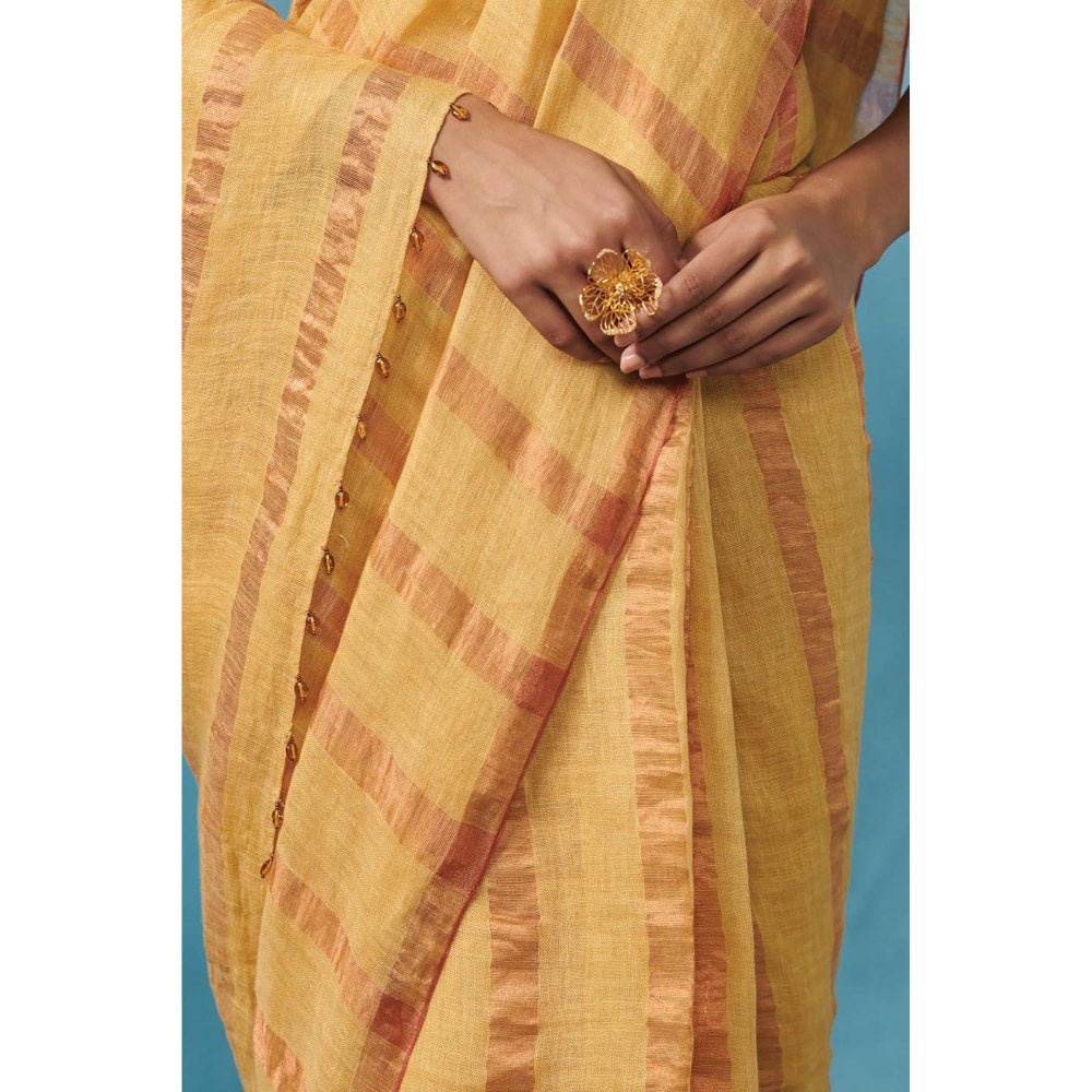 Dressfolk Mimosa Handloom Sarees without Blouse