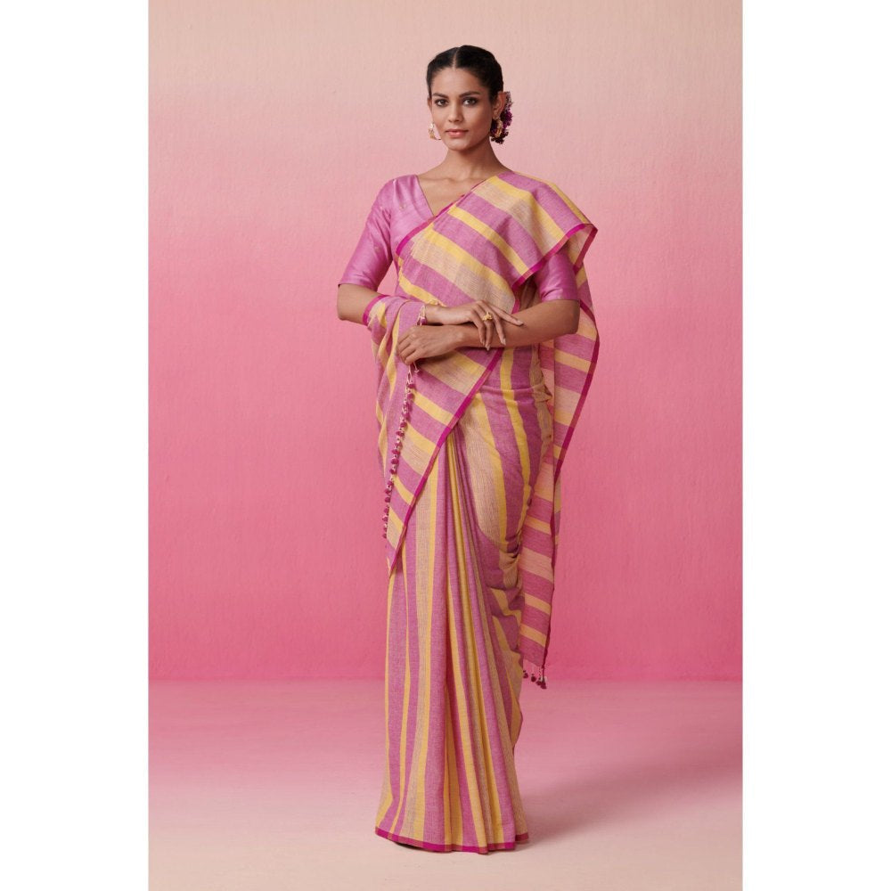 Dressfolk Women Strawberry Summer Saree