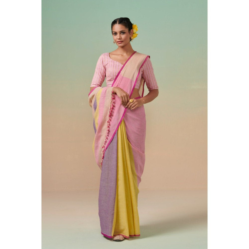 Dressfolk Women Sunflower Haze Saree