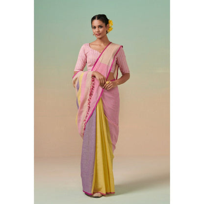Dressfolk Women Sunflower Haze Saree