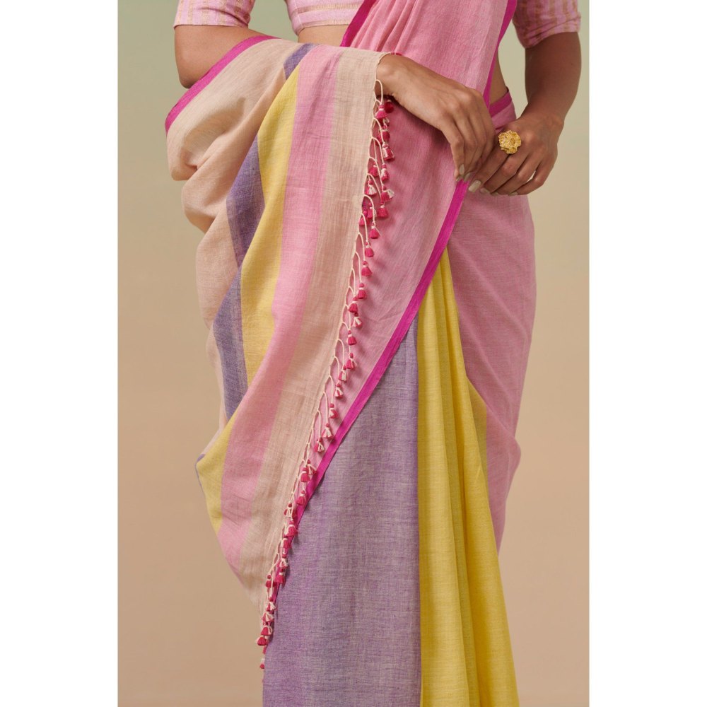 Dressfolk Women Sunflower Haze Saree