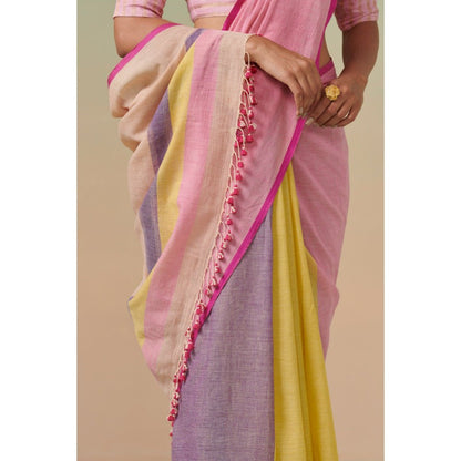 Dressfolk Women Sunflower Haze Saree