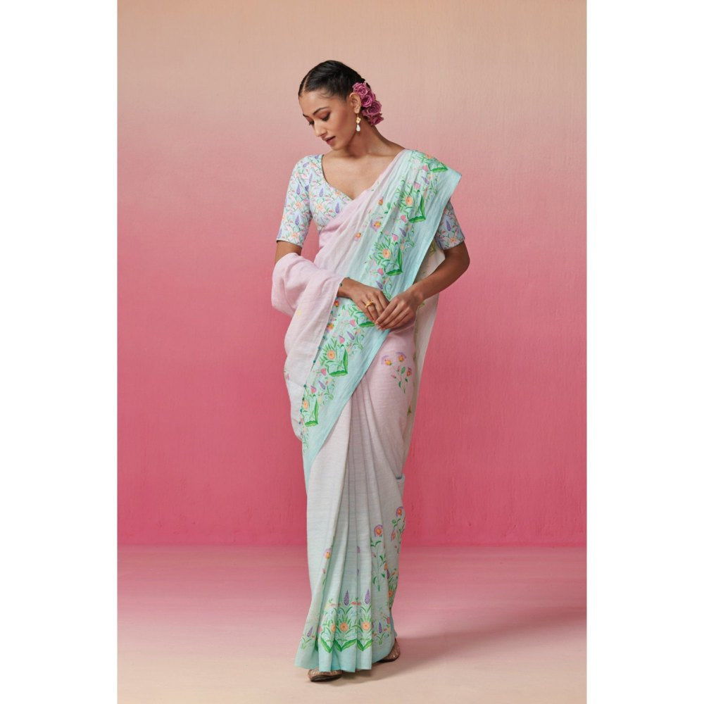 Dressfolk Women Love Birds Saree