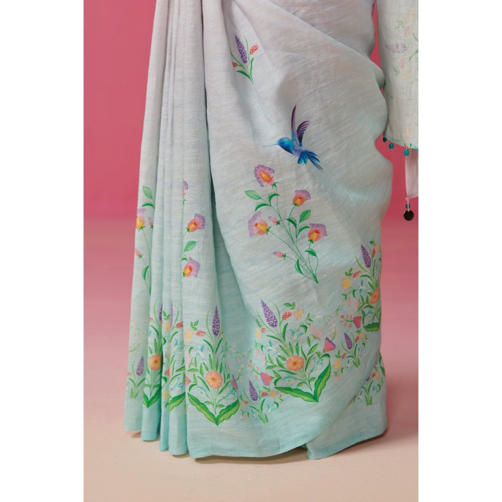 Dressfolk Women Love Birds Saree