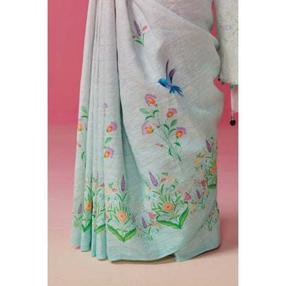 Dressfolk Women Love Birds Saree