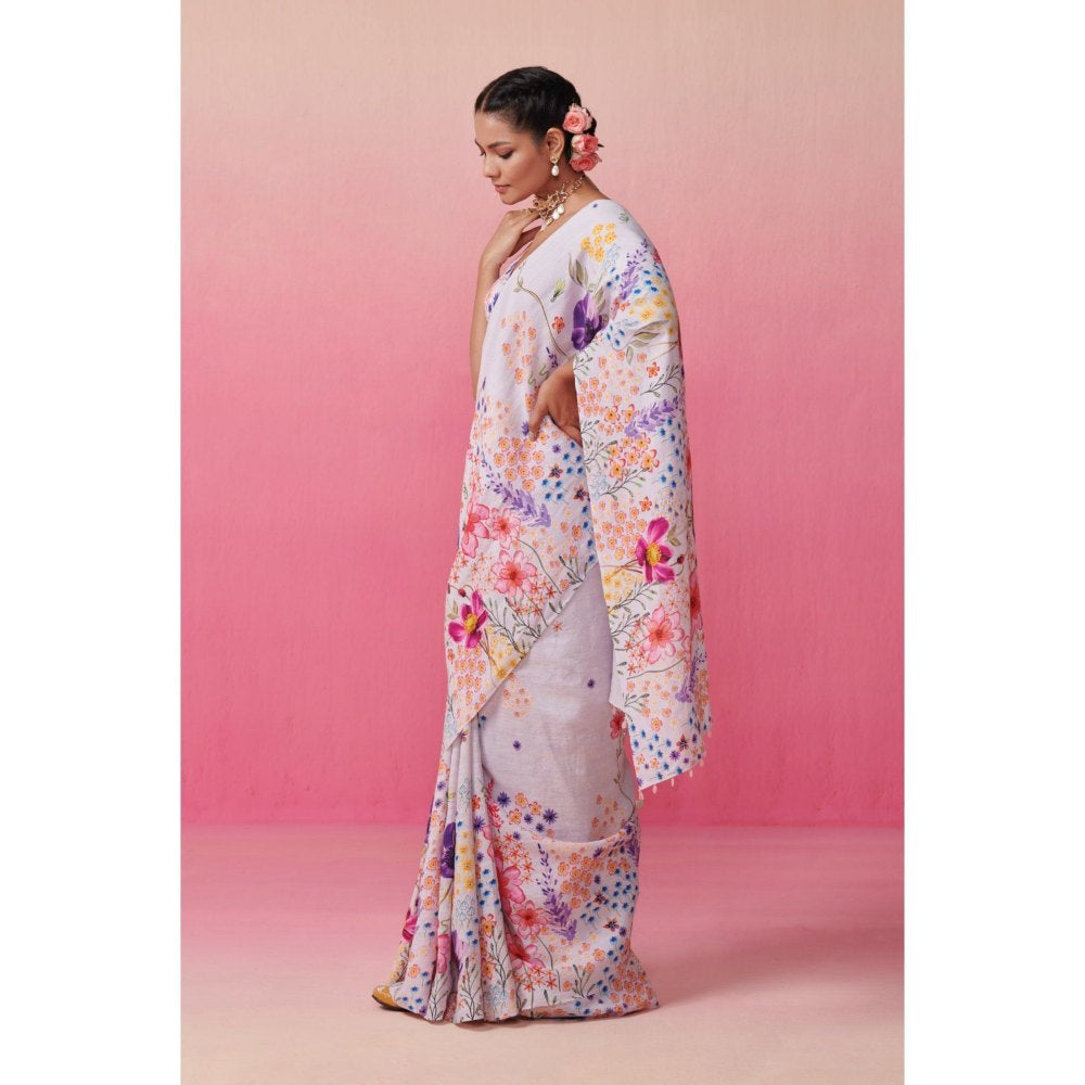 Dressfolk Women Mystic Blossoms Saree