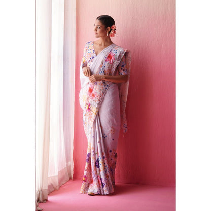 Dressfolk Women Mystic Blossoms Saree