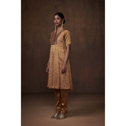 Dressfolk Golden Tissue Kurta (Set of 3)