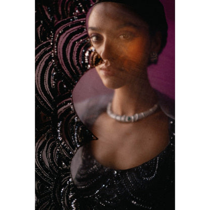 DRISHTI CHHABRAA Grey-Black Ombre Dhoti Style Skirt Cape (Set of 3)