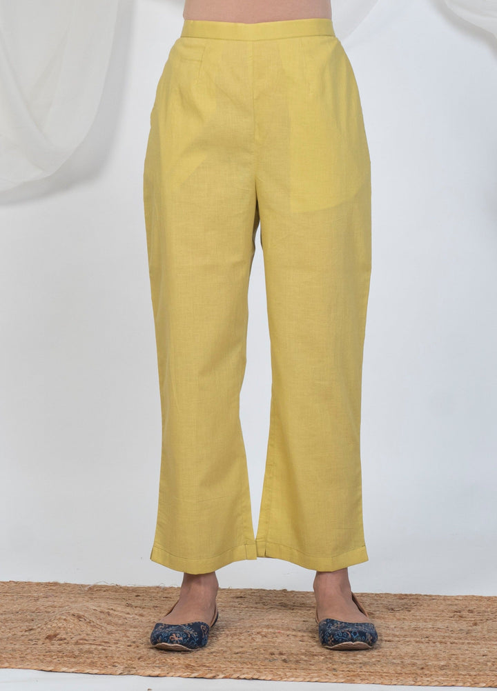 Akiso Solid Yellow Pyjama Pants
