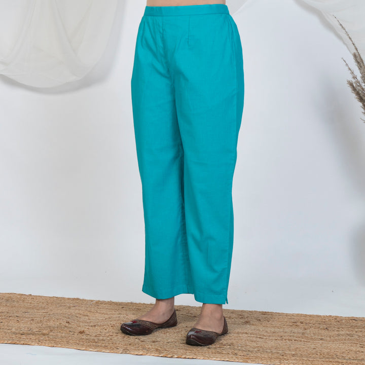 Akiso Solid Blue Pyjama Pants