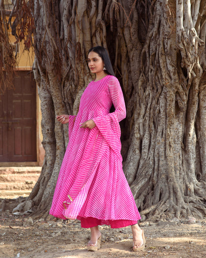 Rang Pink Anarkali Set