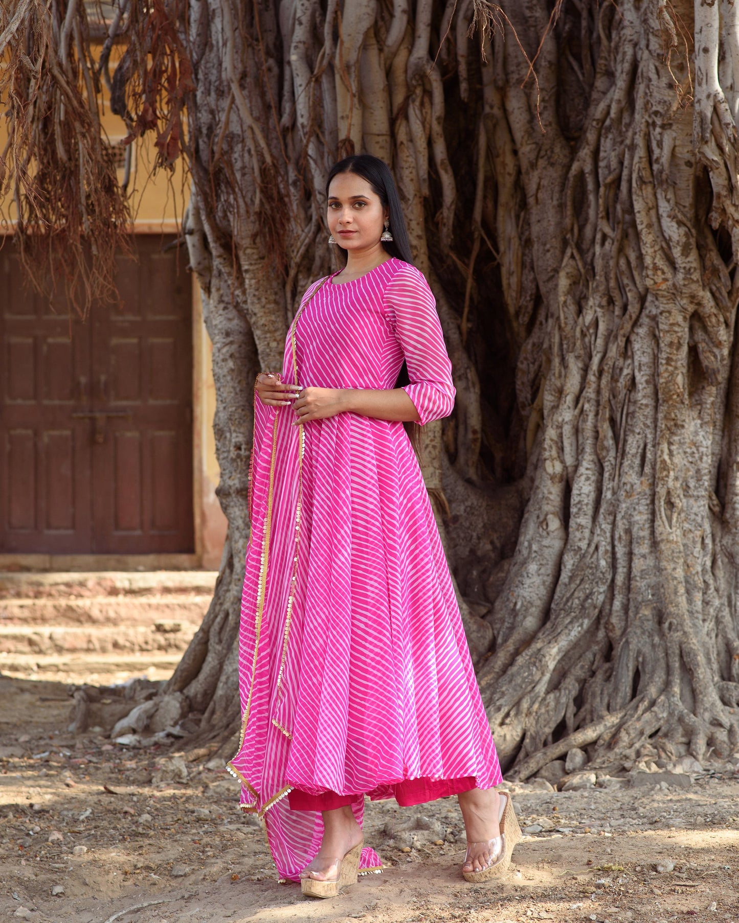 Rang Pink Anarkali Set