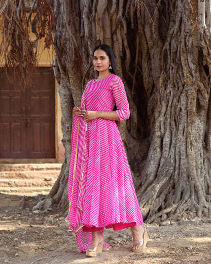 Rang Pink Anarkali Set