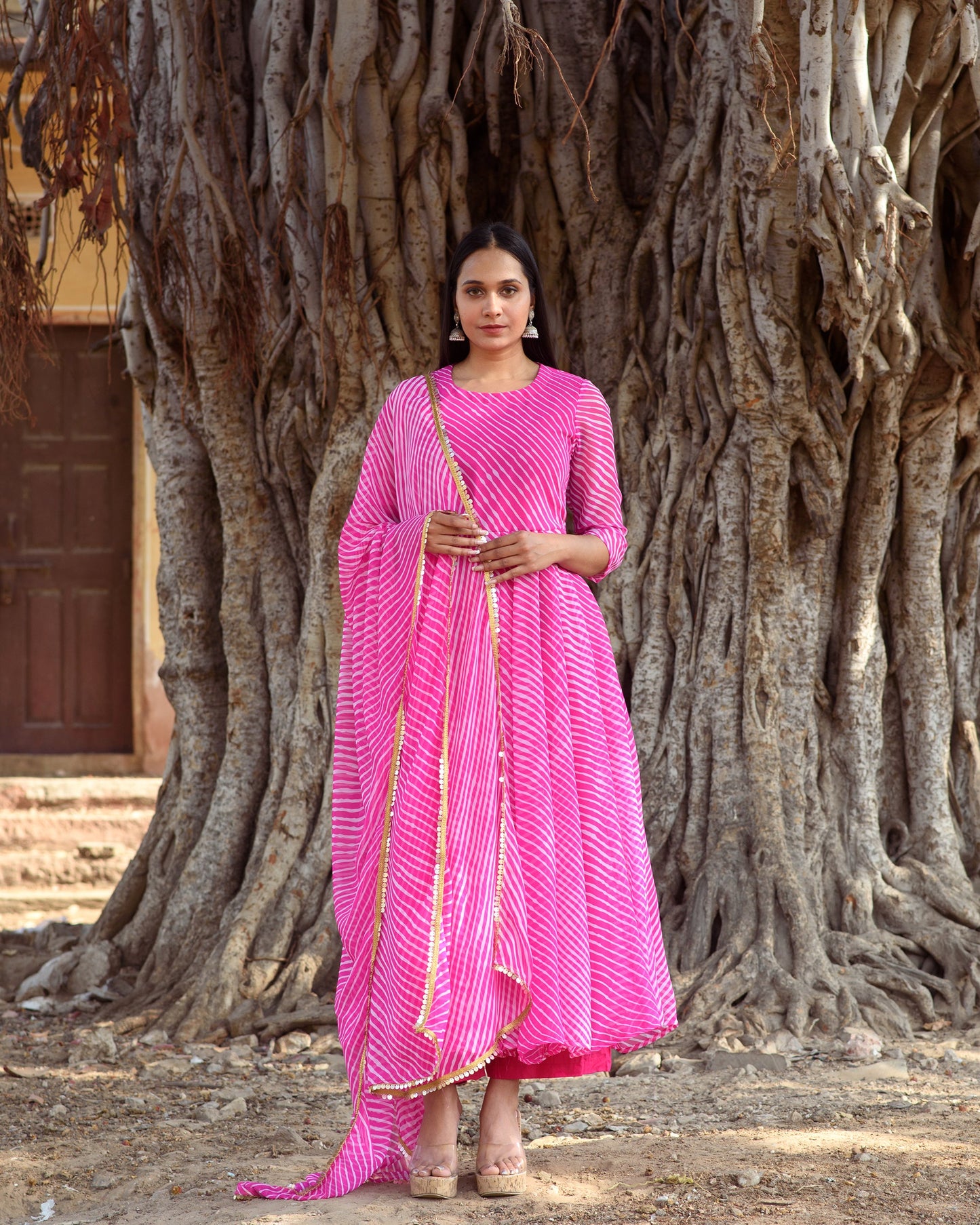 Rang Pink Anarkali Set