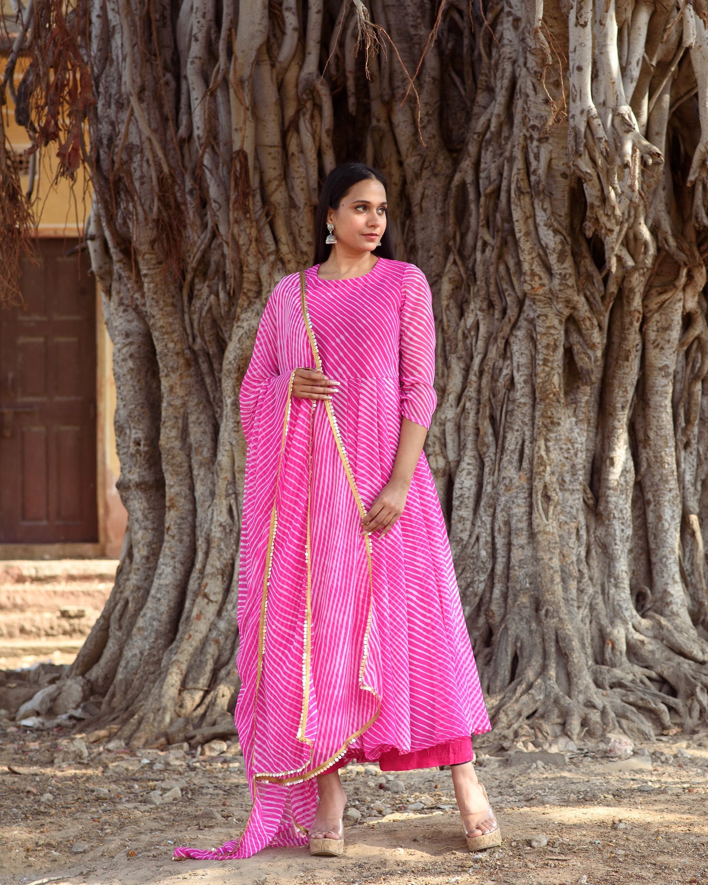Rang Pink Anarkali Set