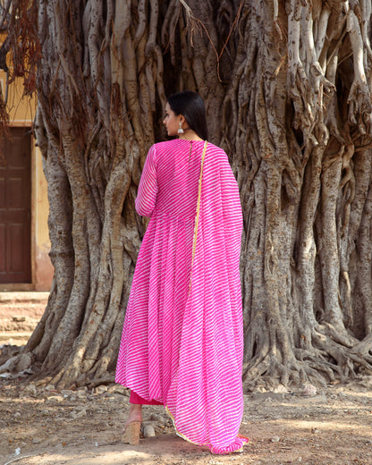 Rang Pink Anarkali Set
