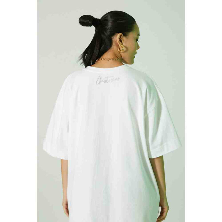 Ekastories The White Land T-Shirt Mini Dress