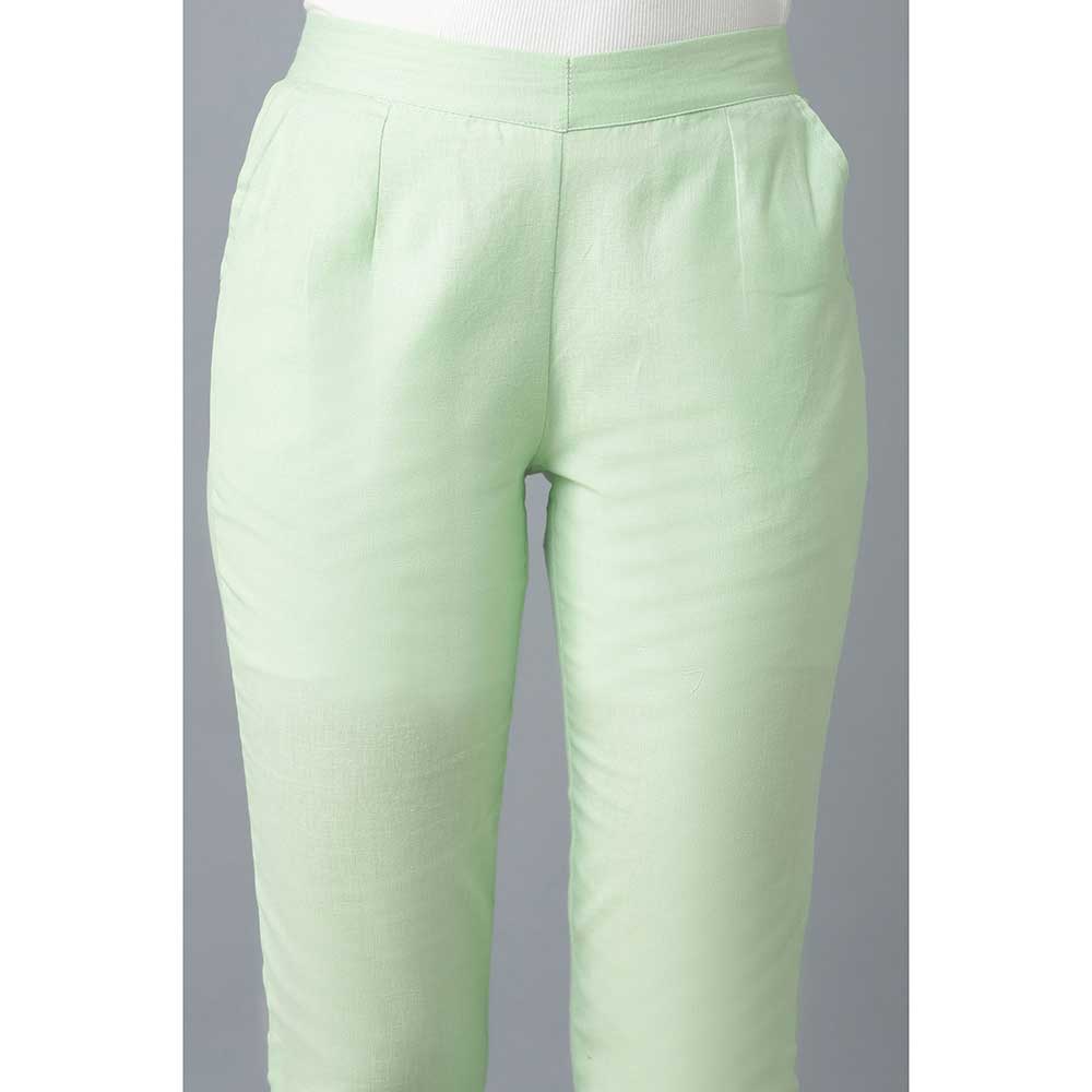 Elleven Green Cotton Pant
