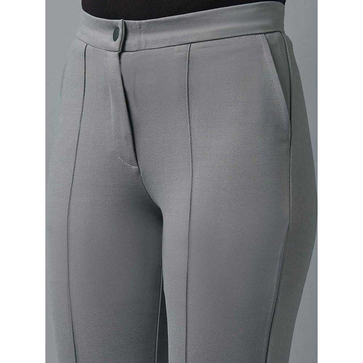 Eleven Grey Pintuck Pants
