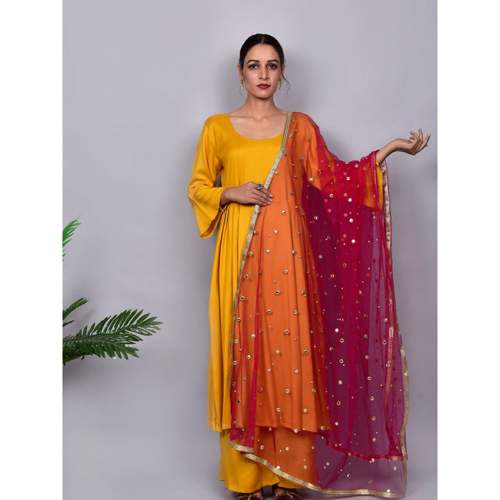 Empress Pitara Jugni Mustard Suit Set