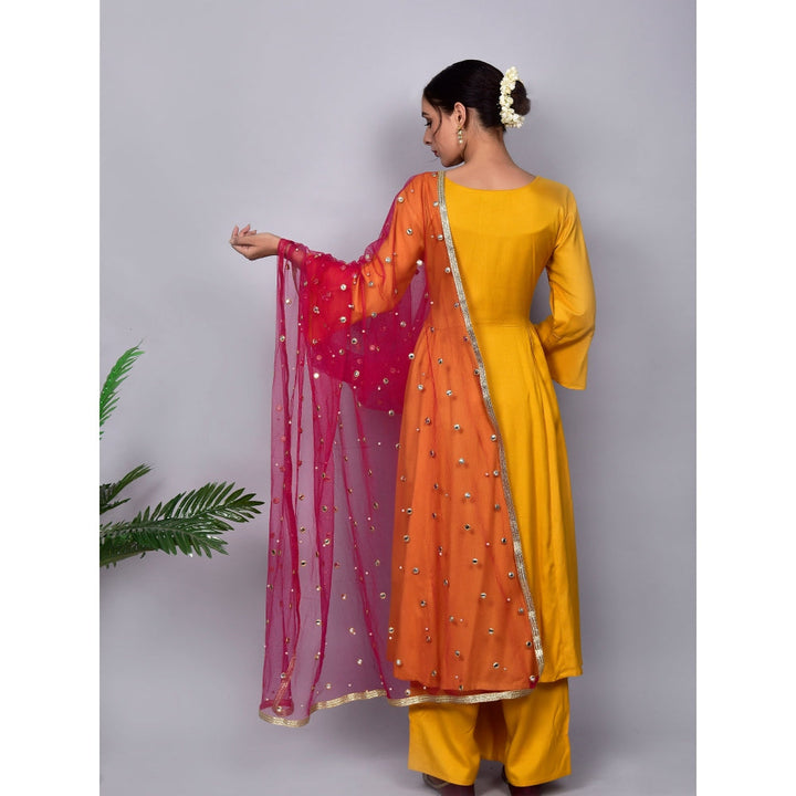 Empress Pitara Jugni Mustard Suit Set