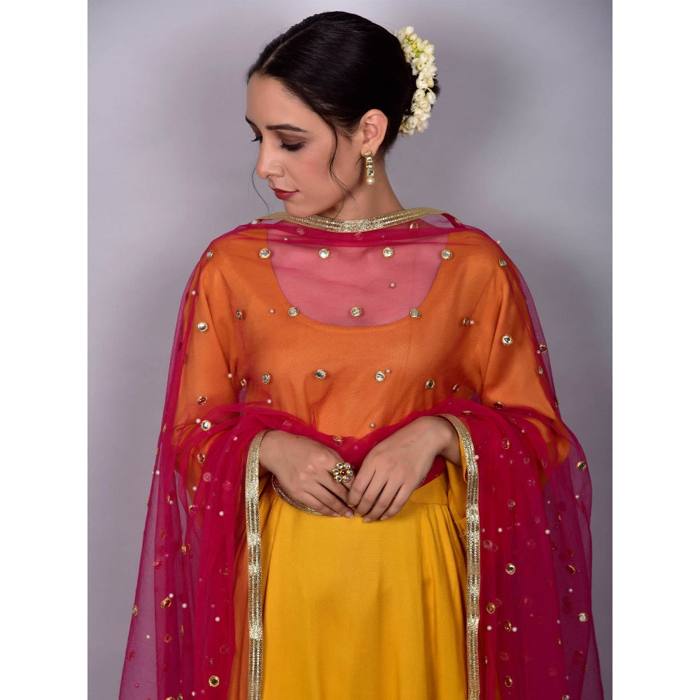 Empress Pitara Jugni Mustard Suit Set