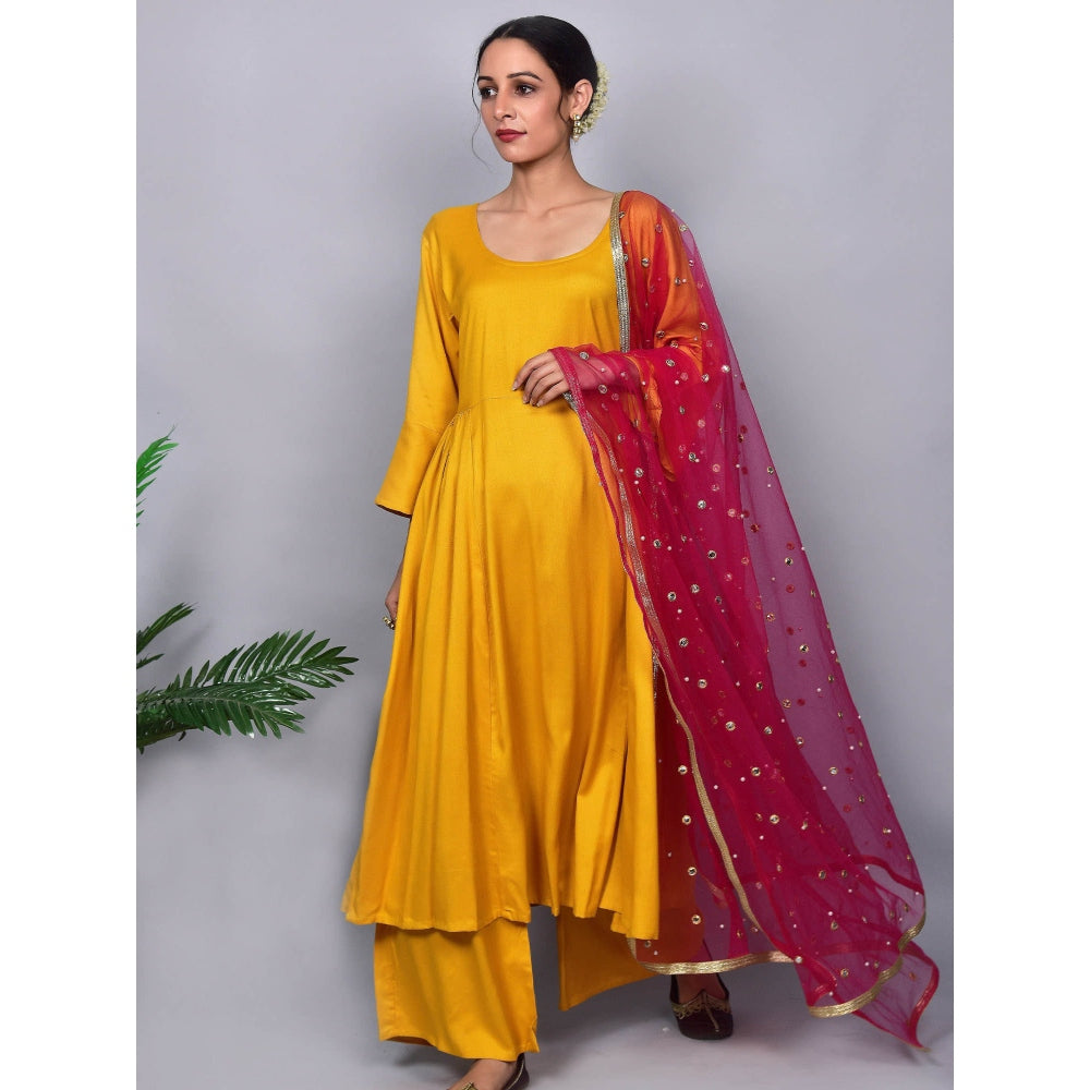 Empress Pitara Jugni Mustard Suit Set