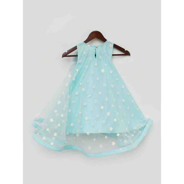 Fayon Kids Blue Star Net High Low Dress (0-6 Months)