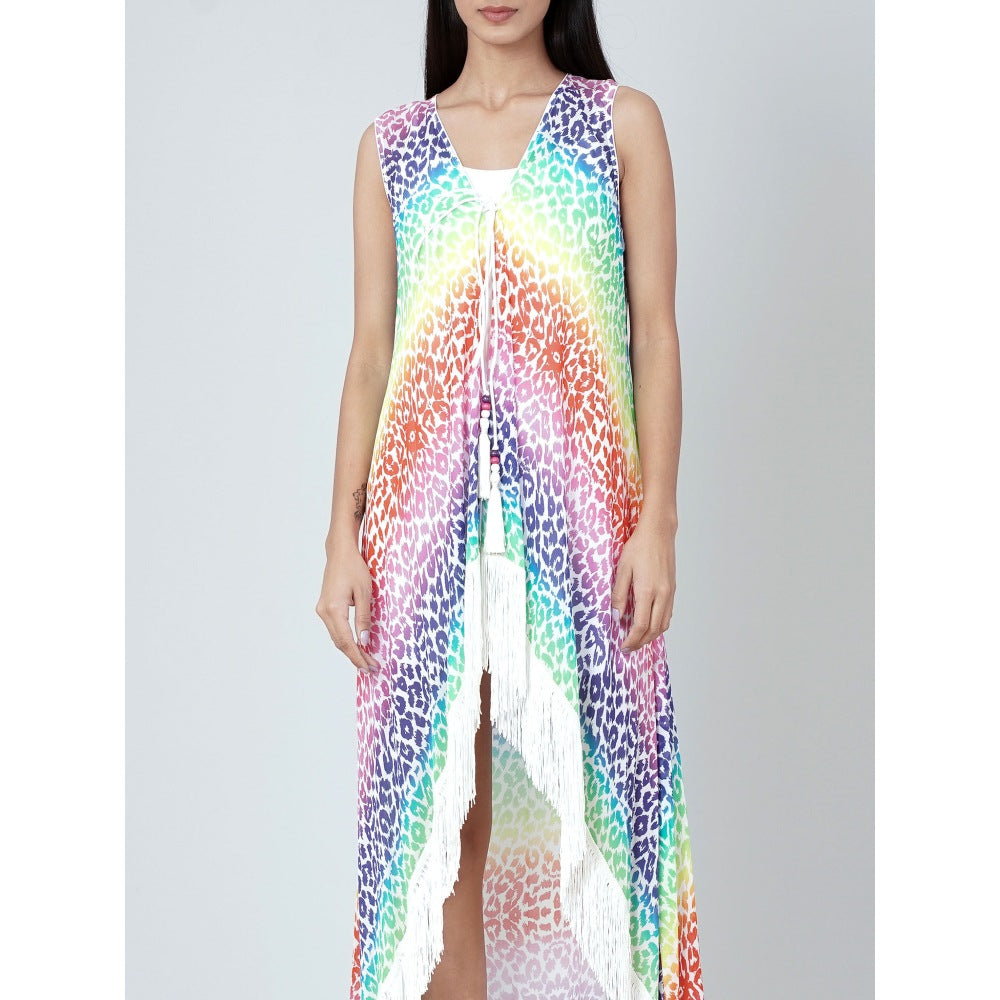 First Resort by Ramola Bachchan Multicolour Animal Print Cover-Up