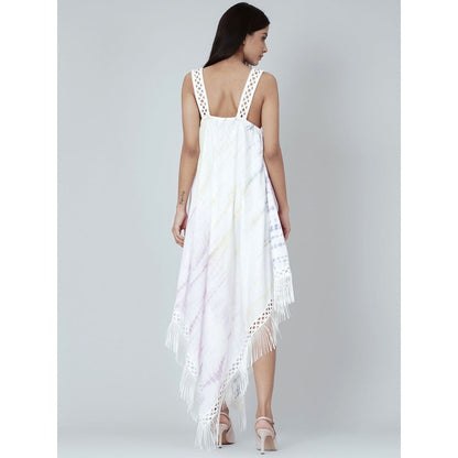 First Resort by Ramola Bachchan Multicoloured Tie-Dye Handkerchief Dress