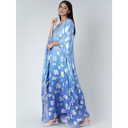 First Resort by Ramola Bachchan Blue Ombre Full Length Kaftan