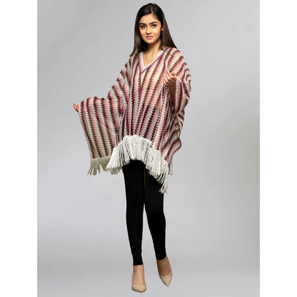 First Resort by Ramola Bachchan Pink Knit Kaftan Top