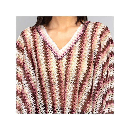 First Resort by Ramola Bachchan Pink Knit Kaftan Top
