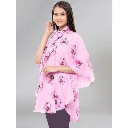 First Resort by Ramola Bachchan Pink Floral Top
