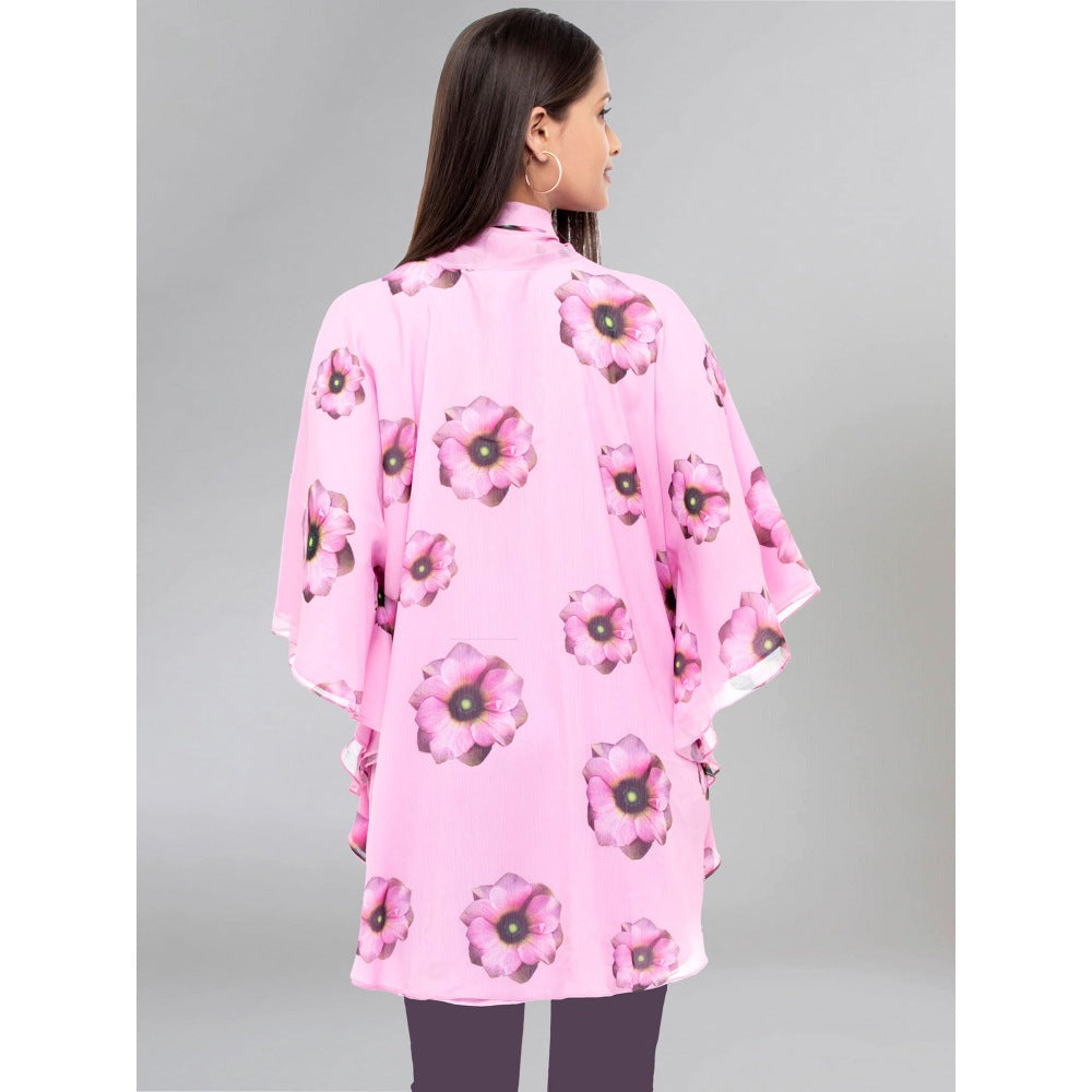 First Resort by Ramola Bachchan Pink Floral Top