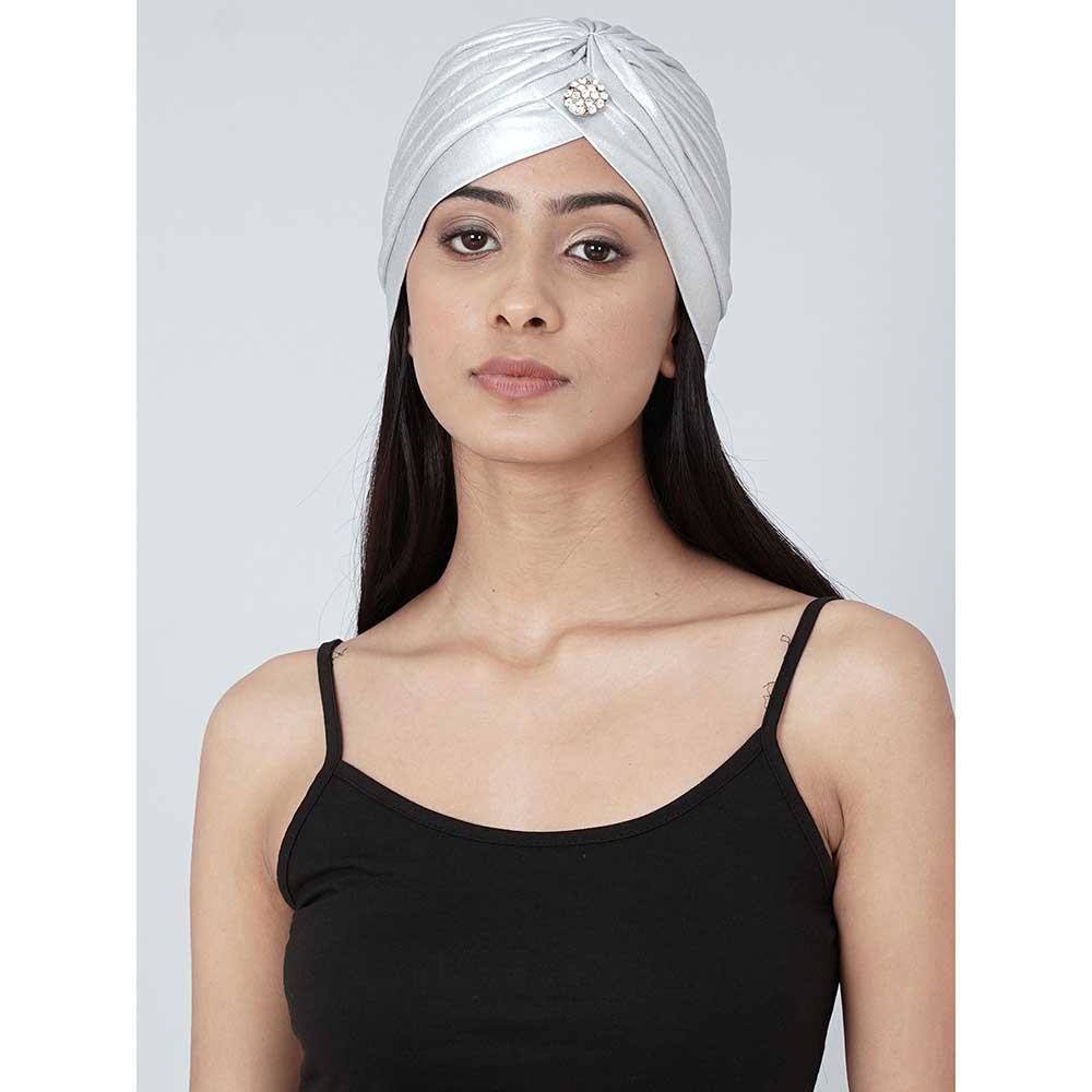 First Resort by Ramola Bachchan Silver Turban