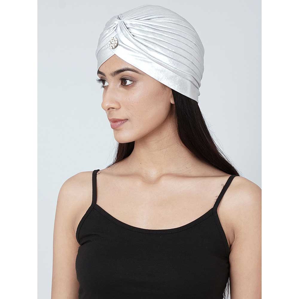 First Resort by Ramola Bachchan Silver Turban