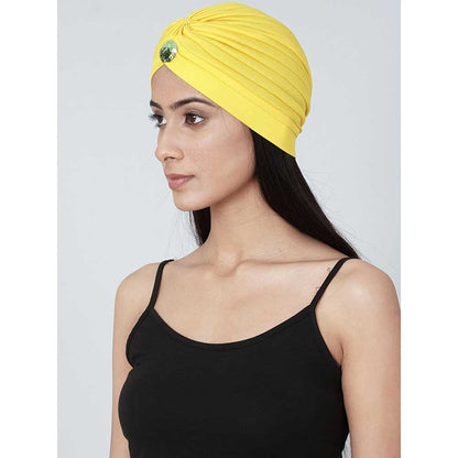 First Resort by Ramola Bachchan Yellow Turban