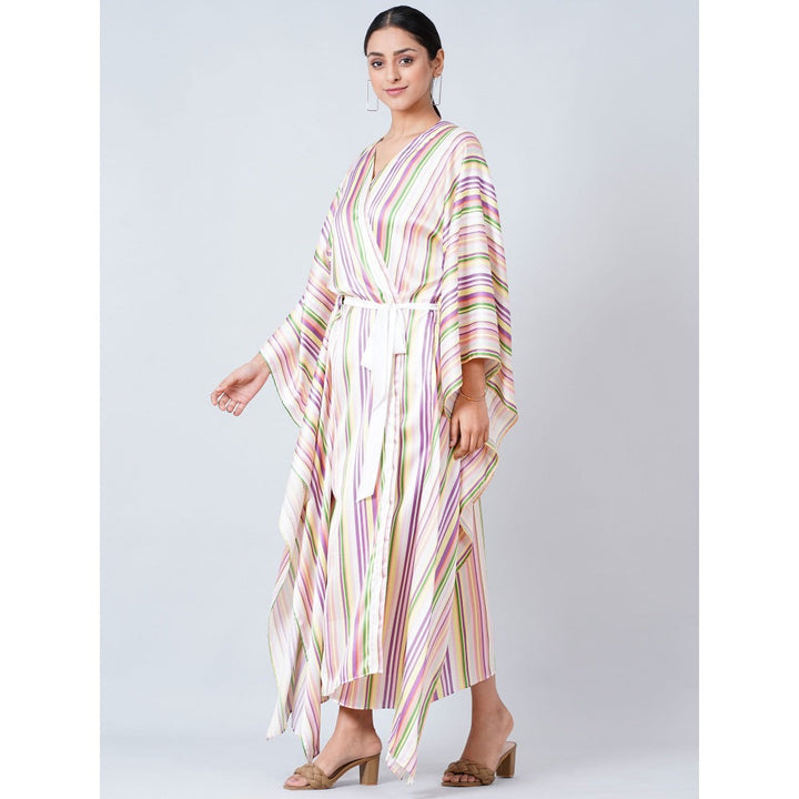 First Resort by Ramola Bachchan Pink Full Length Cover-Up (Set of 2)