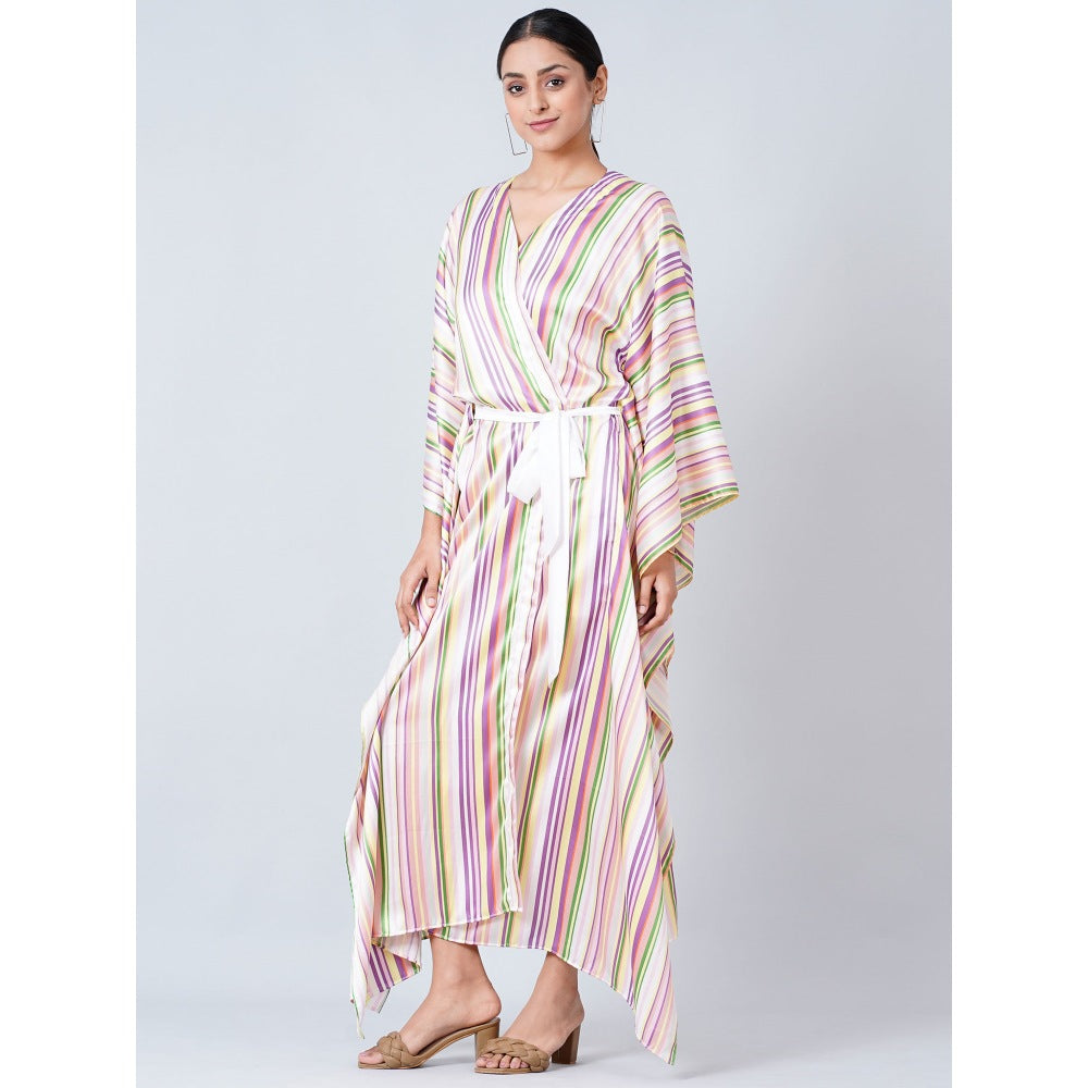 First Resort by Ramola Bachchan Pink Full Length Cover-Up (Set of 2)