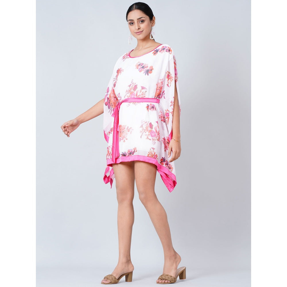 First Resort by Ramola Bachchan Pink Floral Kaftan Tunic