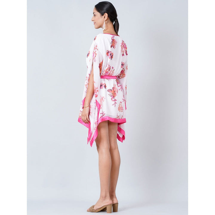 First Resort by Ramola Bachchan Pink Floral Kaftan Tunic