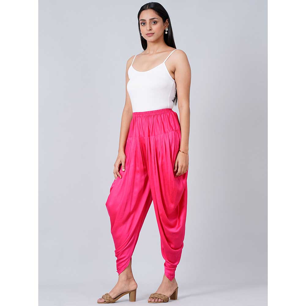 First Resort by Ramola Bachchan Pink Dhoti Pants