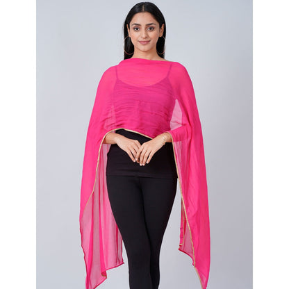 First Resort by Ramola Bachchan Silk Embellished Tunic with Dhoti Pants and Dupatta (Set of 3)