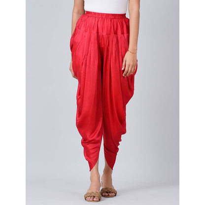 First Resort by Ramola Bachchan Green Embellished Tunic with Dhoti Pants & Dupatta (Set of 3)